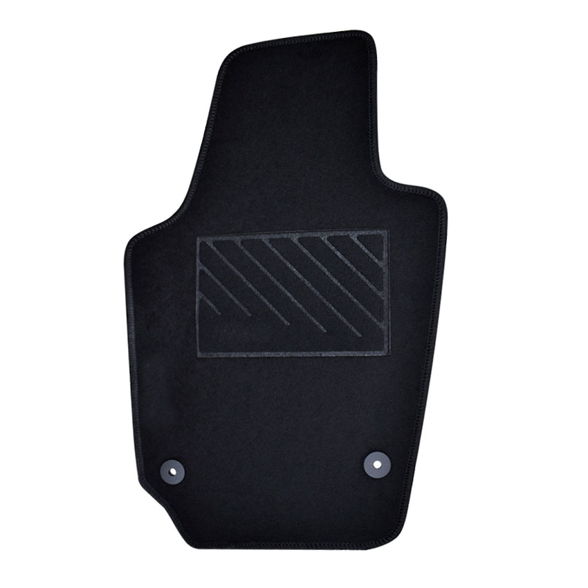 Πατάκια δαπέδου μοκέτας Velgum μαύρα για Seat Ibiza (6J) 4τμχ