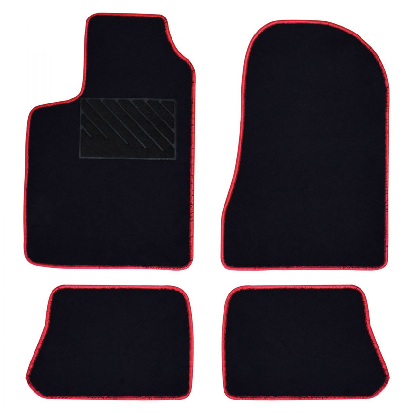 Πατάκια δαπέδου μοκέτας Clan μαύρα για Seat Ibiza II Cupra 4τμχ