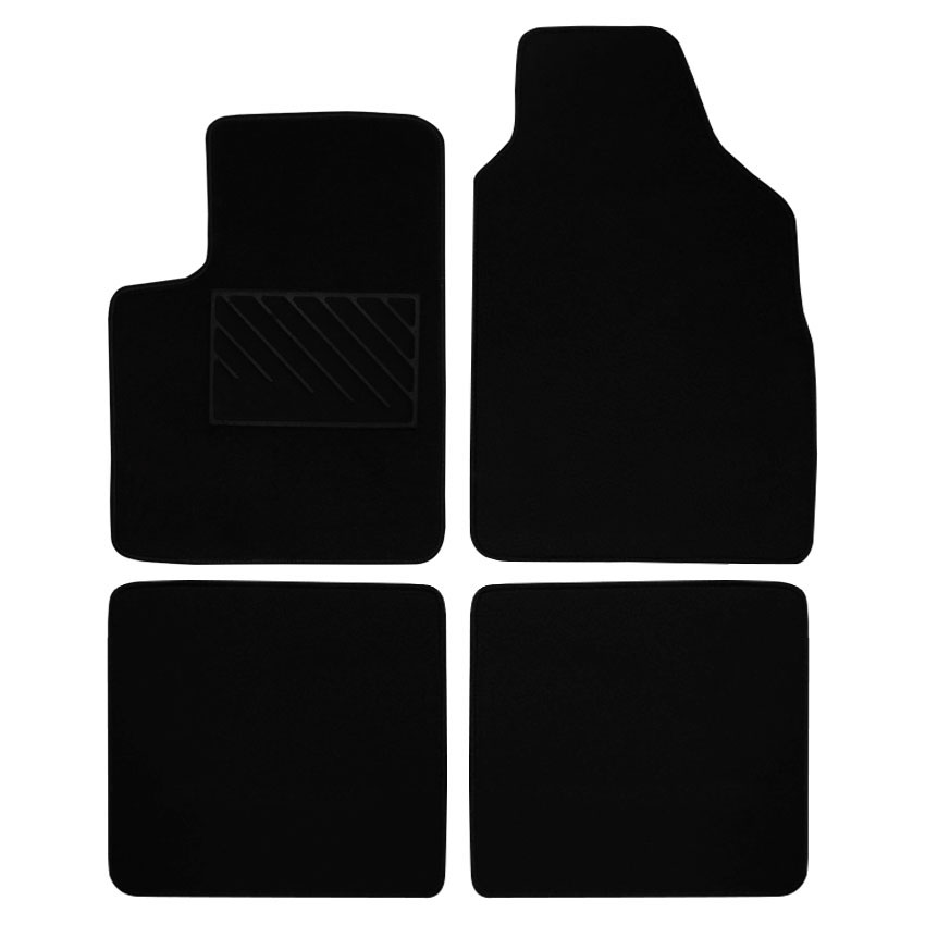 Μοκέτα Velgum μαύρη για Fiat Panda II 4τμχ