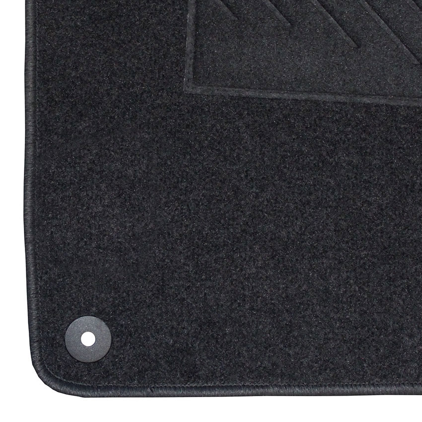 Μοκέτα Velgum σταχτί για VW Polo V με στρογγυλά κουμπώματα 4τμχ