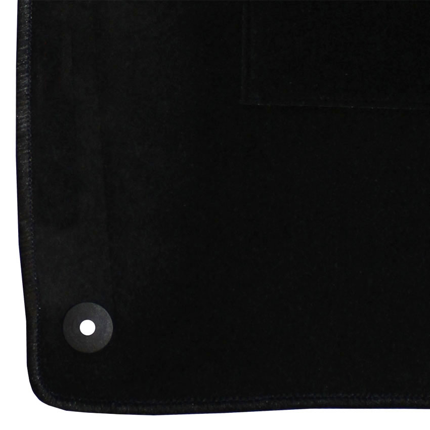 Μοκέτα Velgum μαύρη για VW Passat B6/B7 με στρογγυλά κουμπώματα 4τμχ