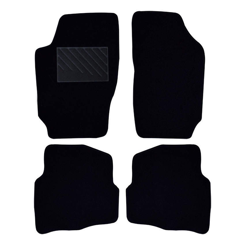Μοκέτα Velgum μαύρη για Skoda Fabia (I) 4τμχ