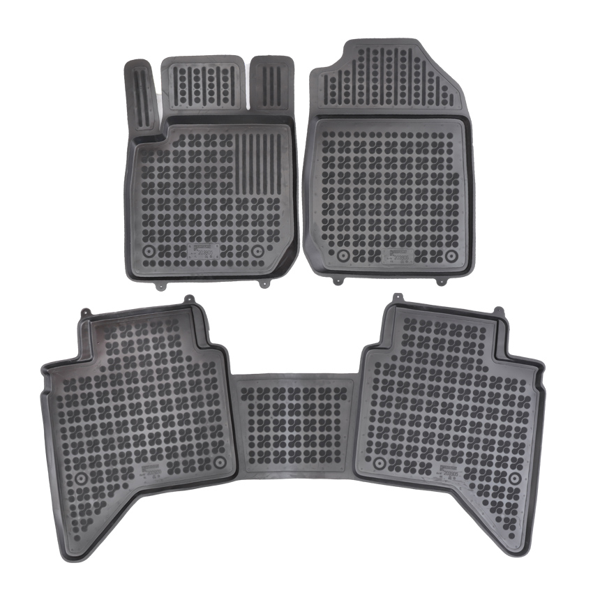 Πατάκια δαπέδου λαστιχένια για Isuzu D-Max III 4D 3τμχ