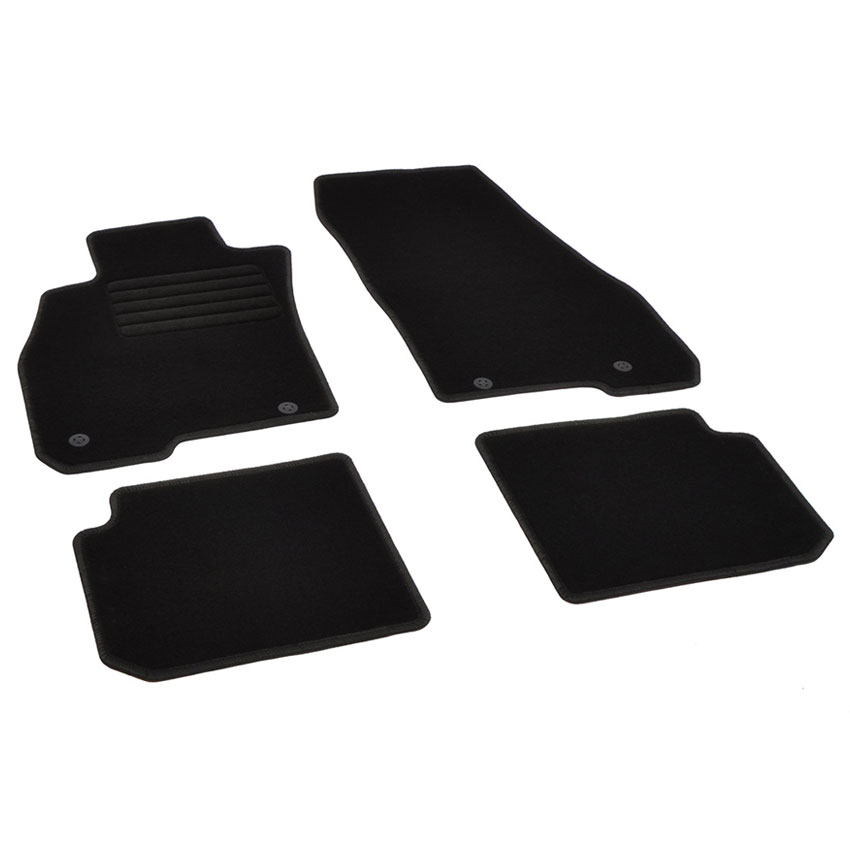 Πατάκια δαπέδου μοκέτας Standard μαύρα για Alfa Romeo Mito 4τμχ