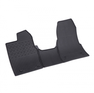 Πατάκια δαπέδου λαστιχένια συμβατά με Ford Tourneo Custom Facelift (2/3 θέσεων/ μηχανικό κιβώτιο) 3τμχ