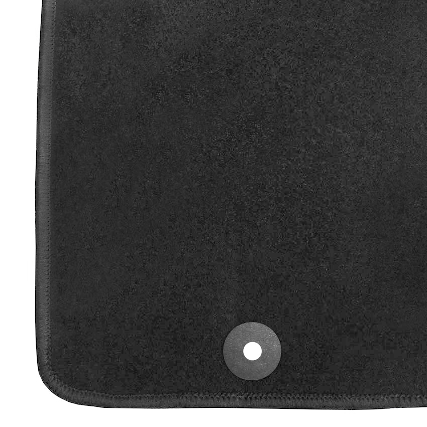 Μοκέτα Tuft ανθρακί για Peugeot 206 / 206+ με στρογγυλά κουμπώματα 4τμχ