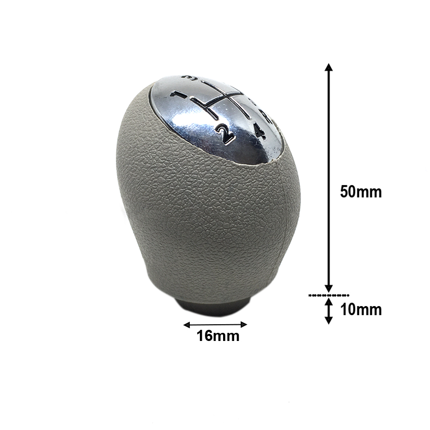 Πόμολο ταχυτήτων γκρι-ασημί Renault Megane III (5 ταχ.)