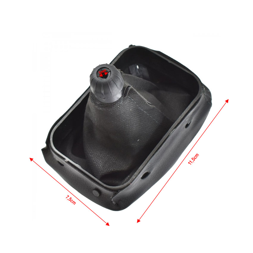 Πόμολο ταχυτήτων μαύρο με φυσούνα για Mercedes C - Class (W202) / CLK (C208) / E - Class (W210) (5 ταχ.)