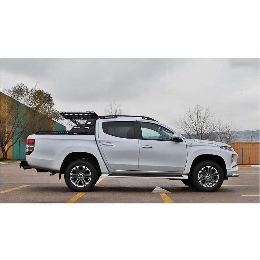 Ράγες οροφής μαύρες Falcon για Mitsubishi L200 (IV / V) Double Cab 2τμχ