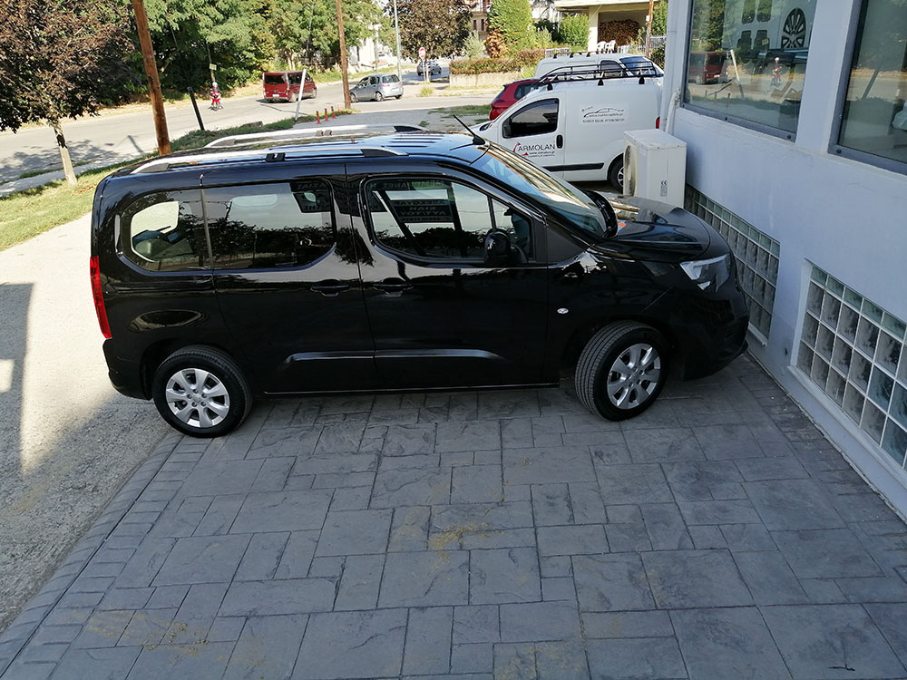 Ράγες οροφής ασημί για Citroen Berlingo (III) / Peugeot Partner / Rifter / Opel Combo (E) (SWB) 2τμχ