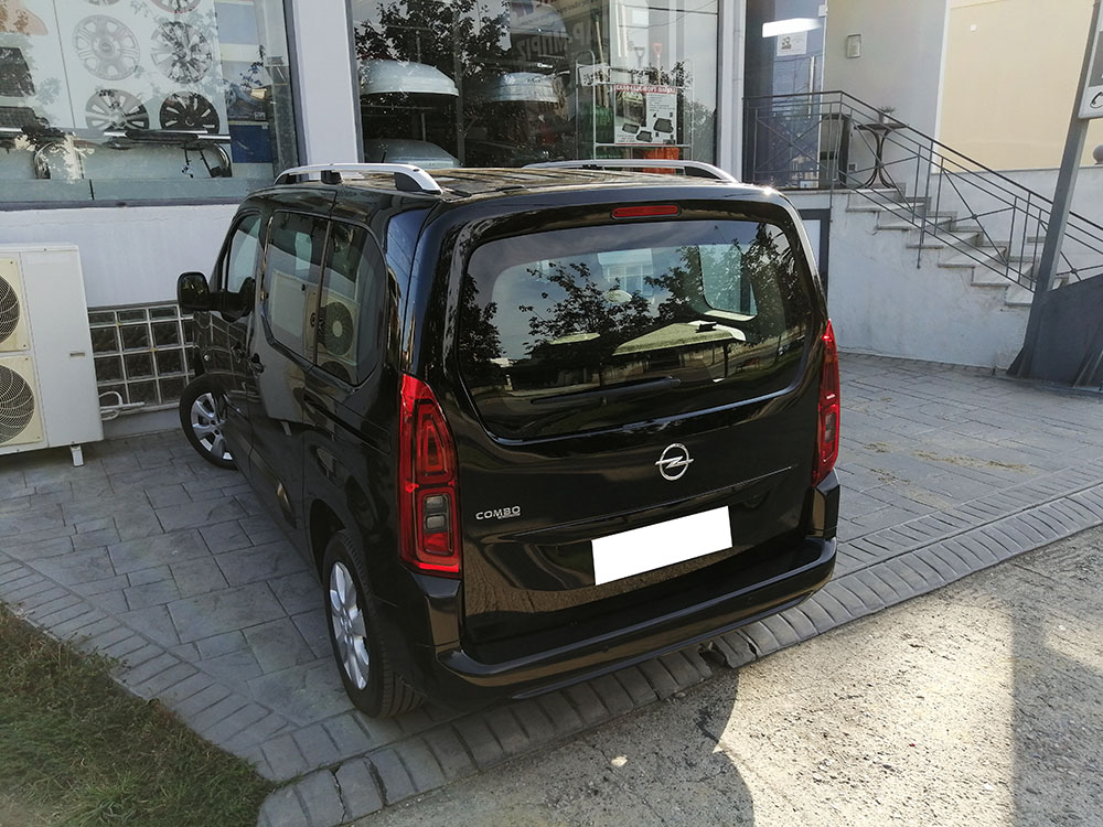 Ράγες οροφής ασημί για Citroen Berlingo (III) / Peugeot Partner / Rifter / Opel Combo (E) (SWB) 2τμχ