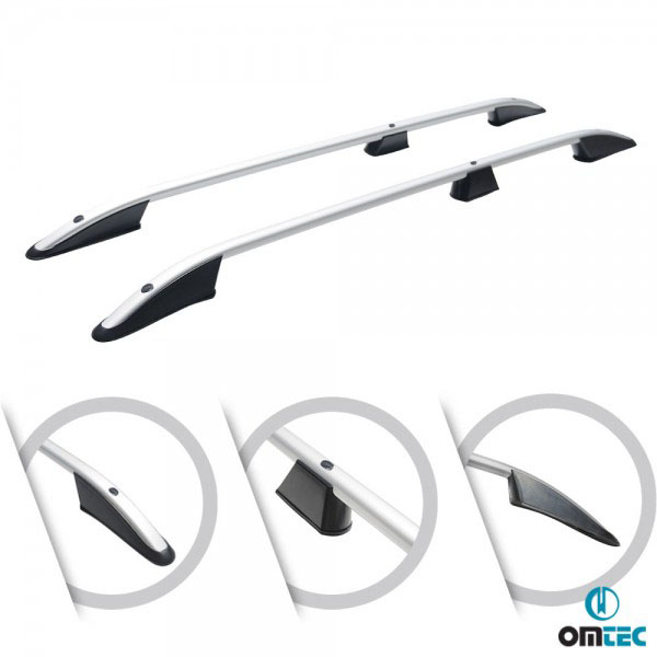 Ράγες οροφής ασημί για Peugeot 3008 I Facelift 2τμχ