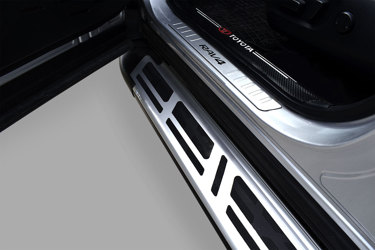 Πλευρικά σκαλοπάτια ασημί Sapphire V2