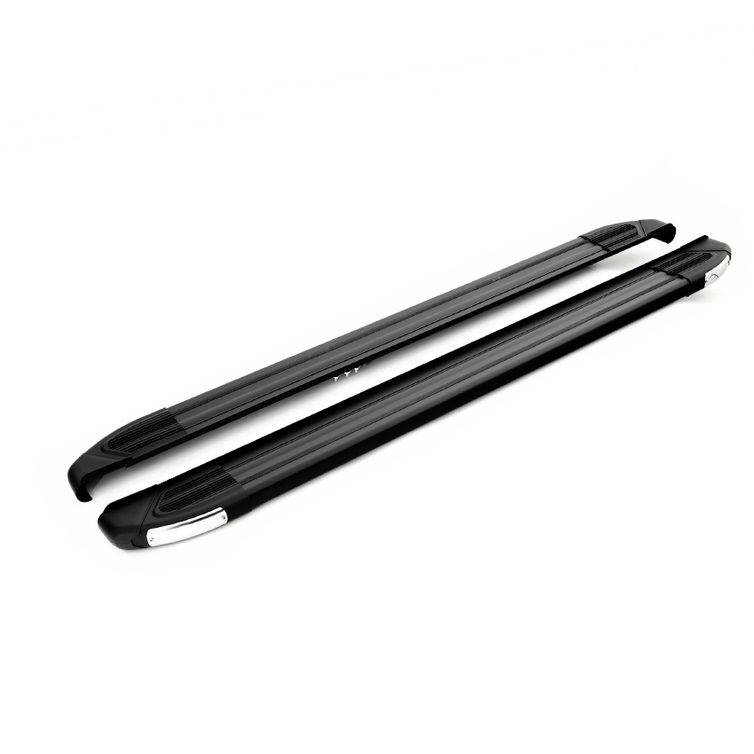 Σκαλοπάτια πλευρικά μαύρα Can Auto Brilliant Alu Strip 160cm 2τμχ