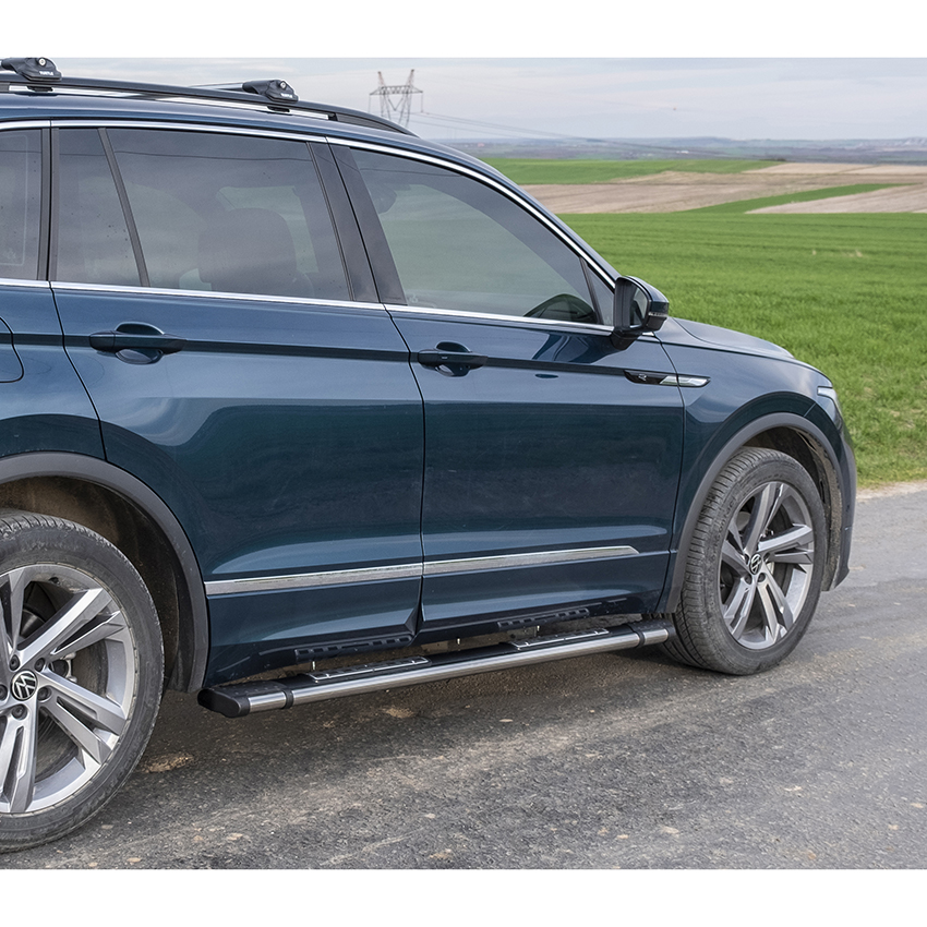 Πλευρικά σκαλοπάτια μαύρα Can auto Emerald 212cm 2τμχ