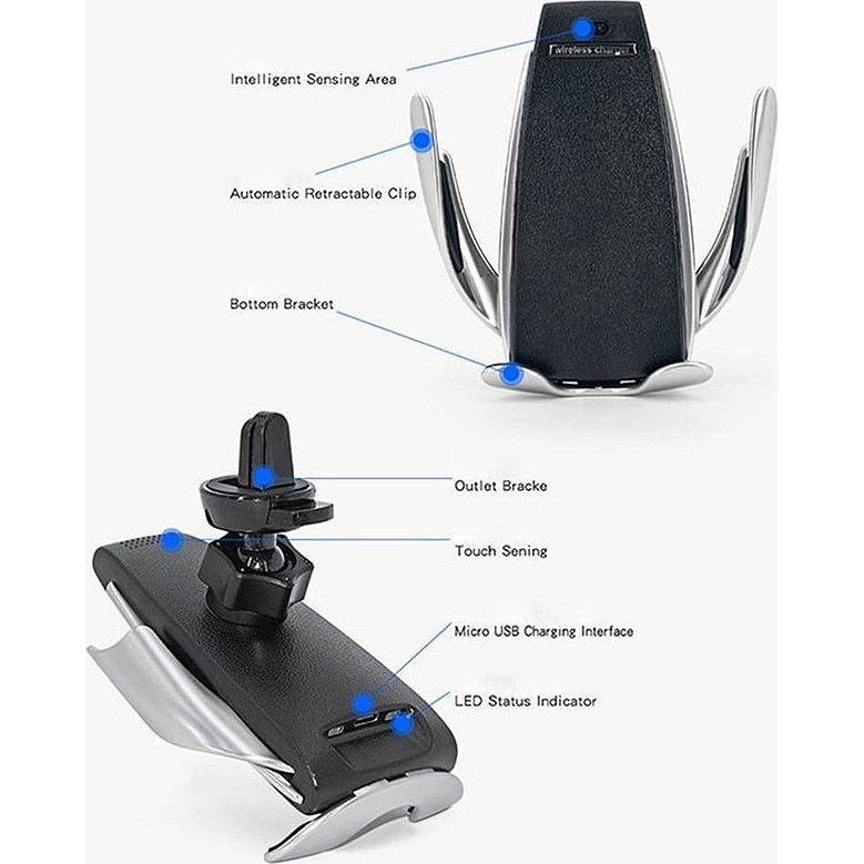 Βάση κινητού αεραγωγού / Ασύρματος φορτιστής Smart Sensor S5