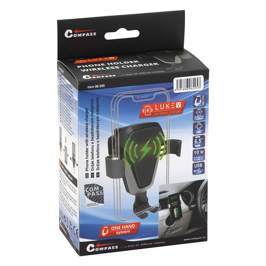 Βάση κινητού αεραγωγού / Ασύρματος φορτιστής Compass LUKE-V