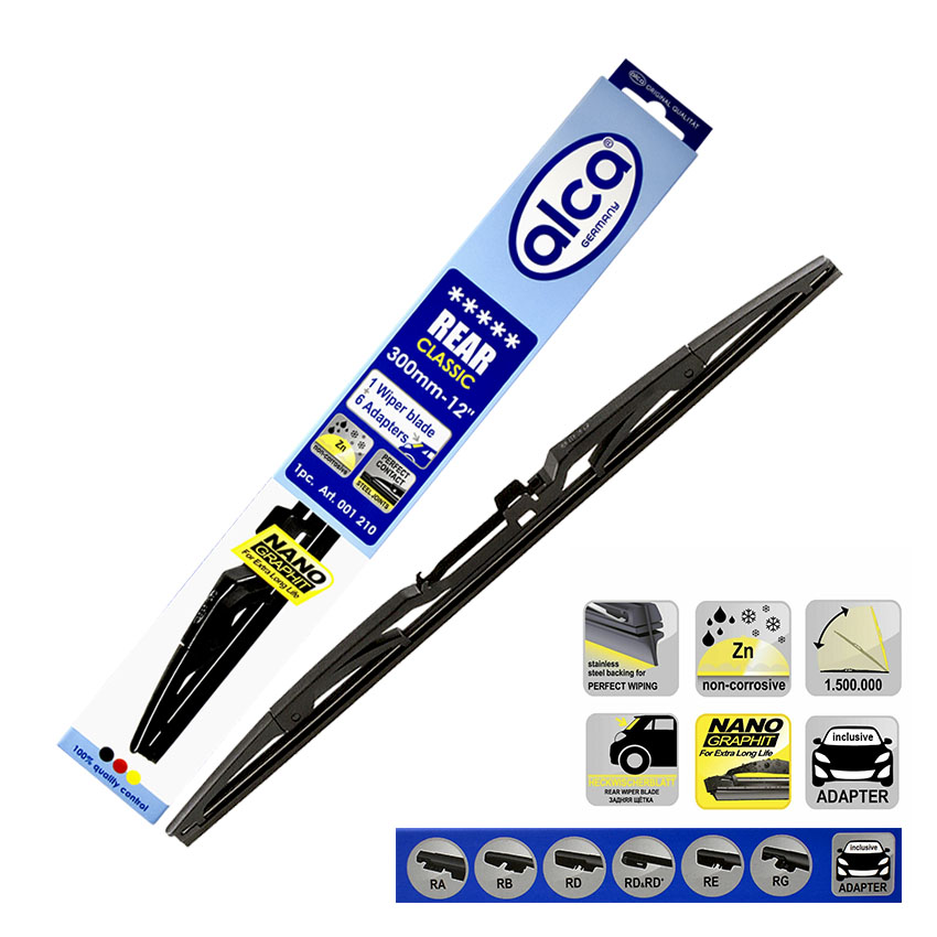 Μάκτρο πίσω υαλοκαθαριστήρα Alca Rear Classic 300mm