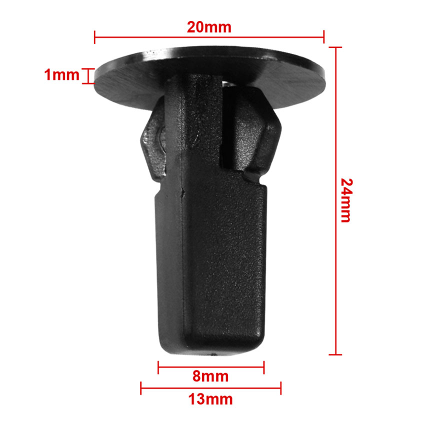 Κλιπ καπό / φτερού / λασπωτήρα / οπίσθιου προφυλακτήρα για Toyota / Lexus 24mm (10τμχ)