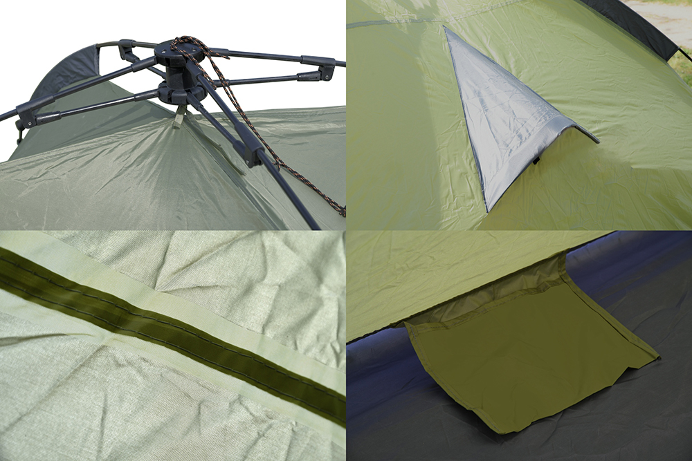 Σκηνή camping 3-4 ατόμων Budva 280x220x140cm PU3000mm