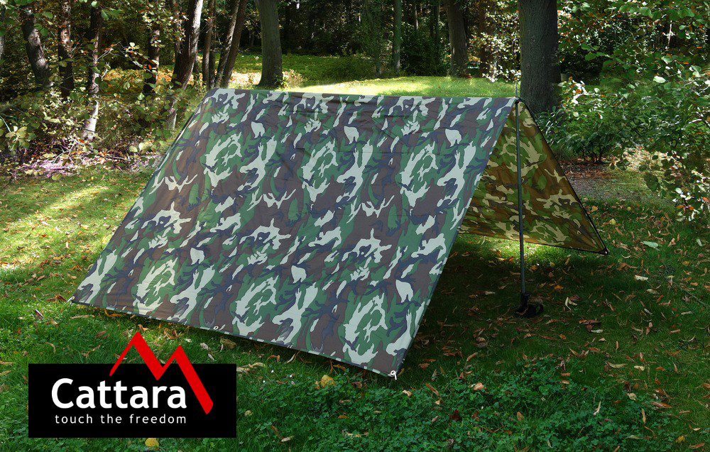 Σκηνή δάσους Tarpaulin Army αδιάβροχη 2x3m