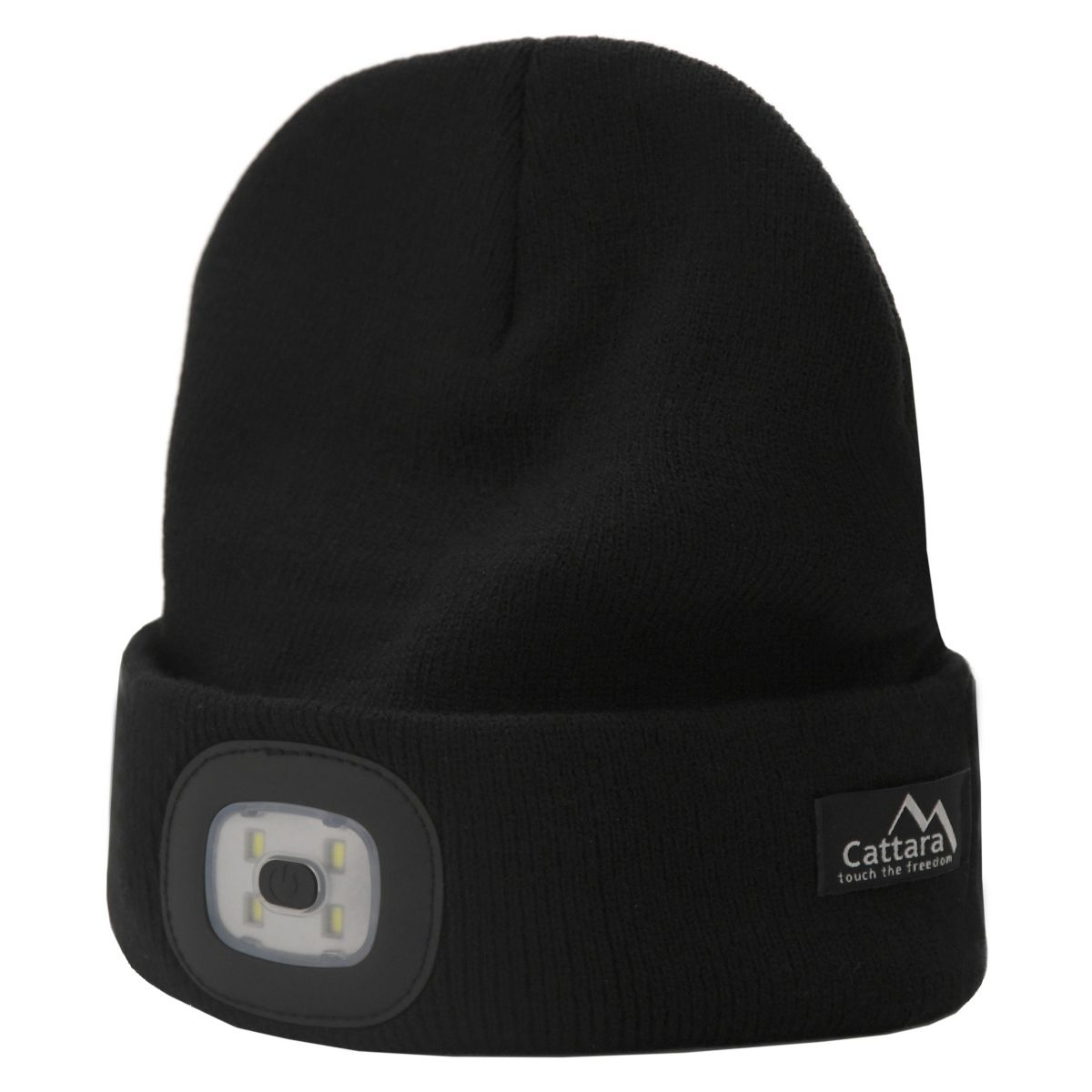 Σκούφος μαύρος με φακό LED