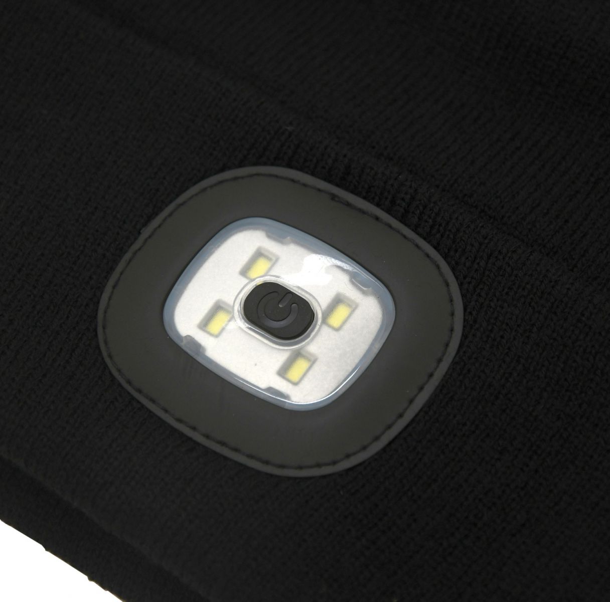 Σκούφος μαύρος με φακό LED