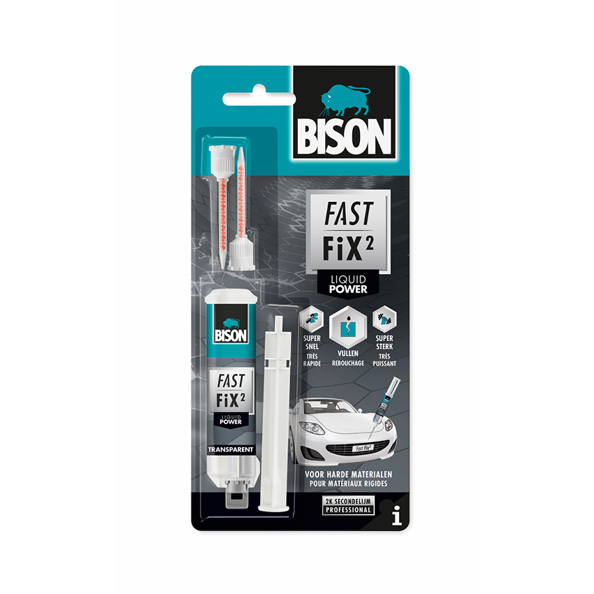 Κόλλα Bison Fast Fix² Liquid Power δυο συστατικών 10g