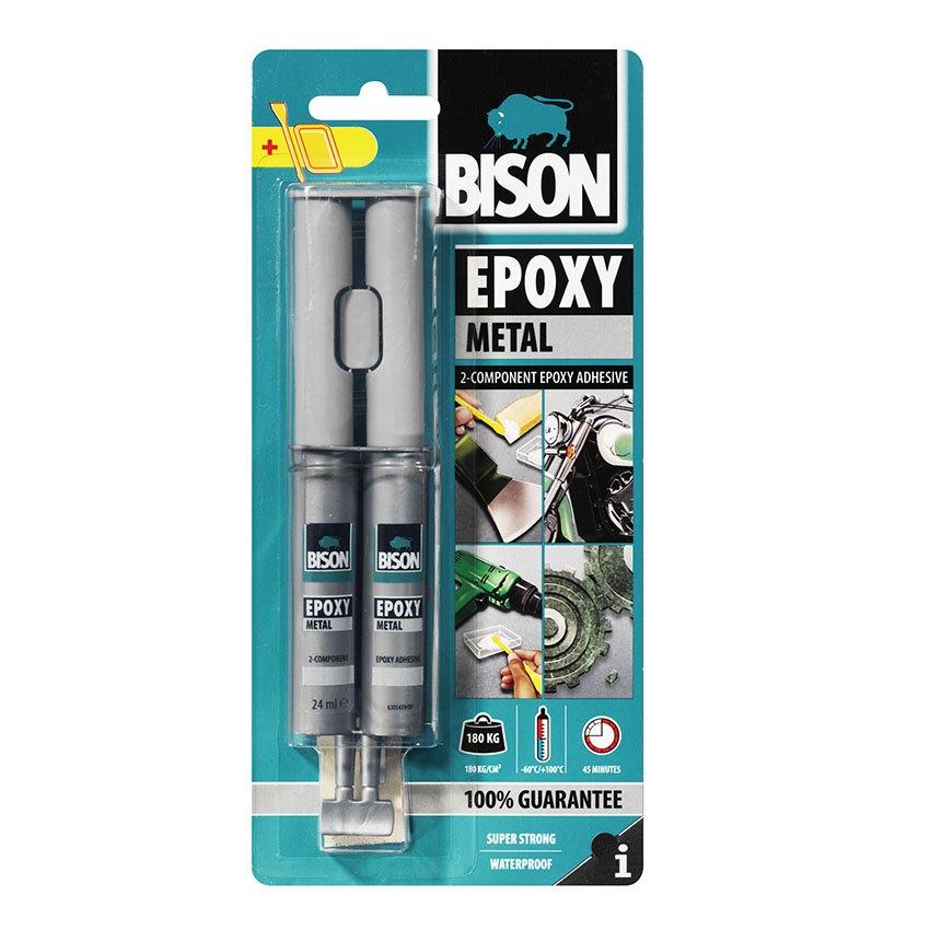 Κόλλα εποξική Bison Epoxy Metal 24ml