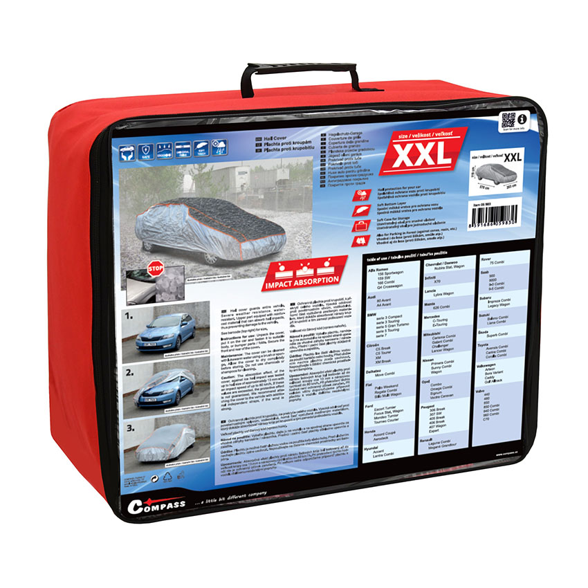 Kουκούλα αυτοκινήτου ενισχυμένη για χαλάζι XXL