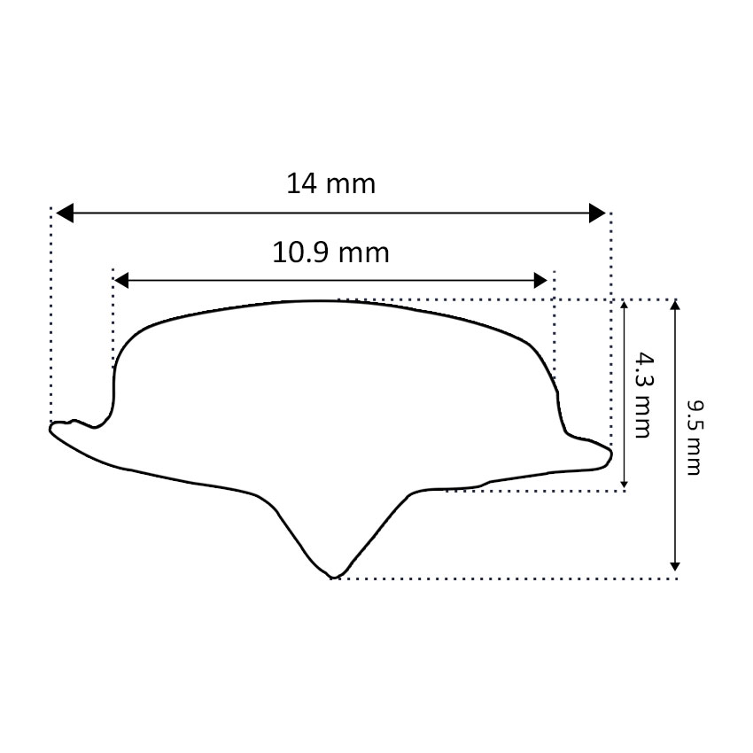 Ασφάλεια για λάστιχο παρμπρίζ μαύρο για BMW (E30 / E21)