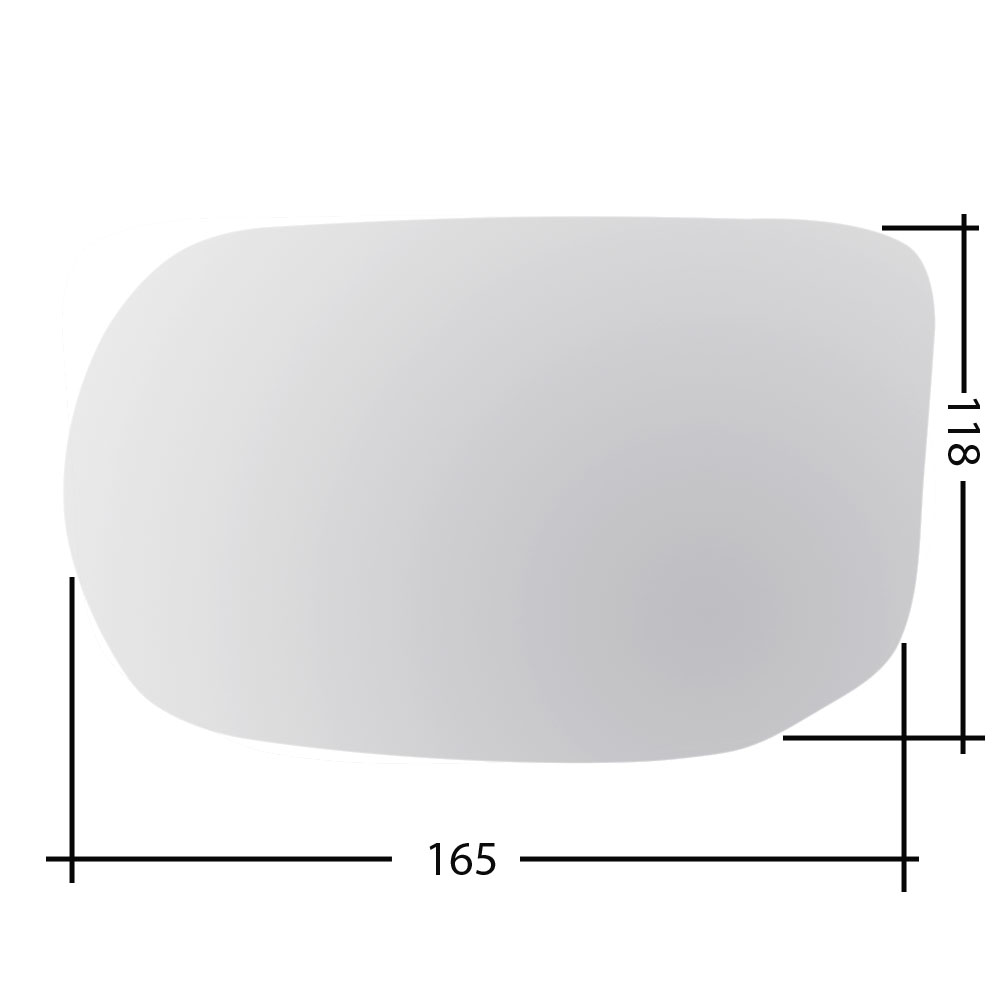 Αριστερό κρύσταλλο για Honda Civic VIII (4D)