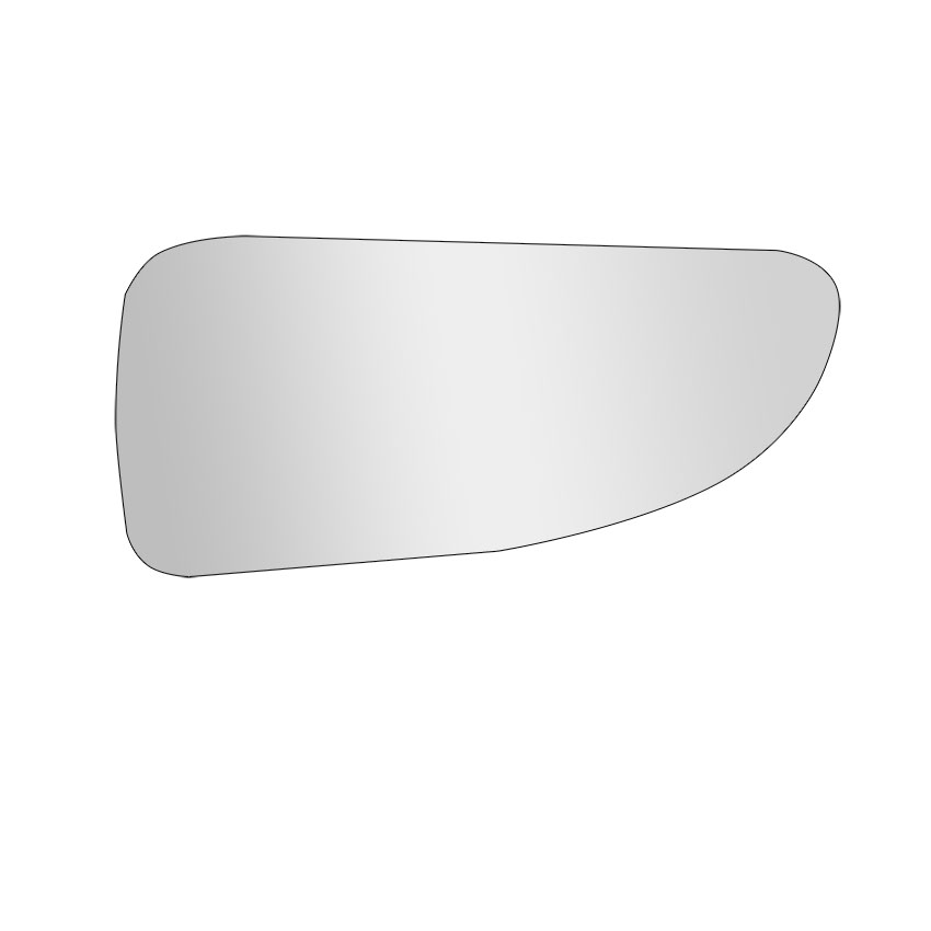 Δεξί κάτω κρύσταλλο καθρέπτη για Renault Master (III) / Opel Movano (B) / Nissan NV400