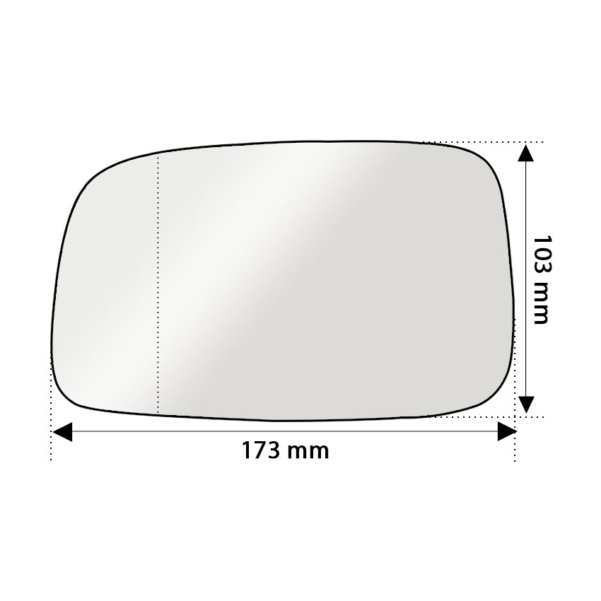 Δεξιό θερμ. κρύσταλλο για Toyota Corolla