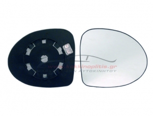 Κρύσταλλο καθρέπτη δεξιό θερμαινόμενο συμβατό για Renault Thalia II / Twingo II / Wind