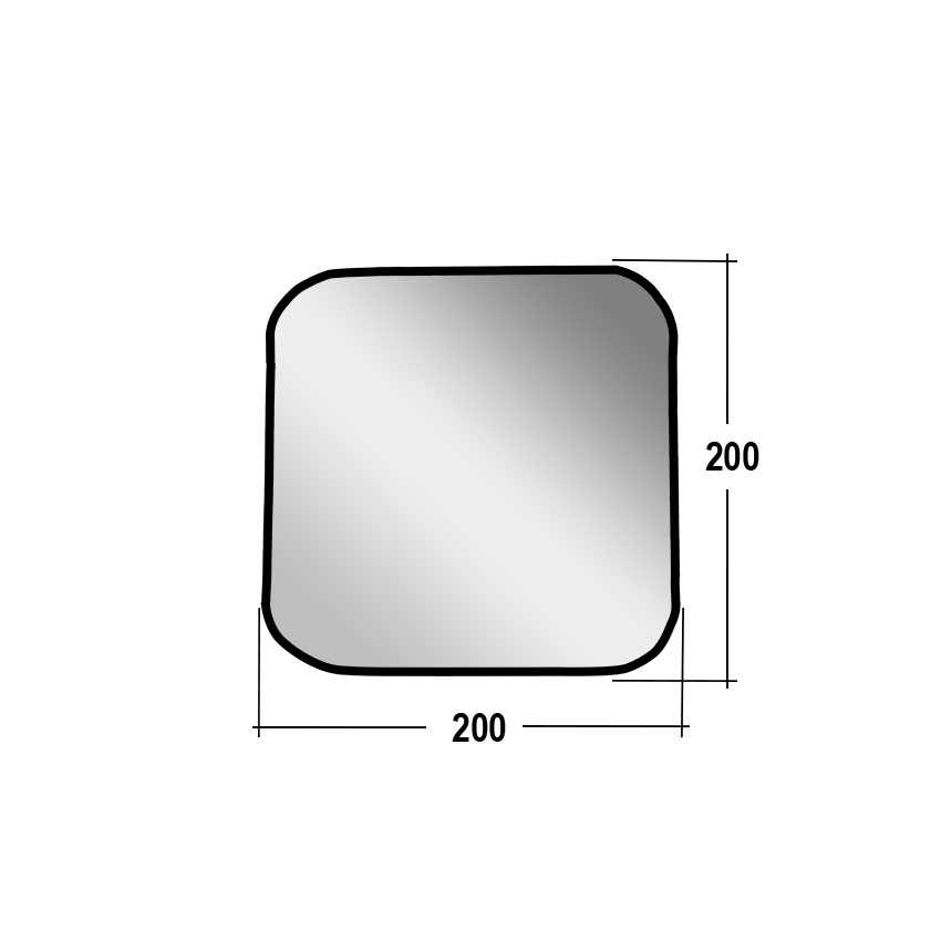 Κρύσταλλο θερμαινόμενο βοηθητικού καθρέπτη για Mercedes Atego 2 / Axor 2