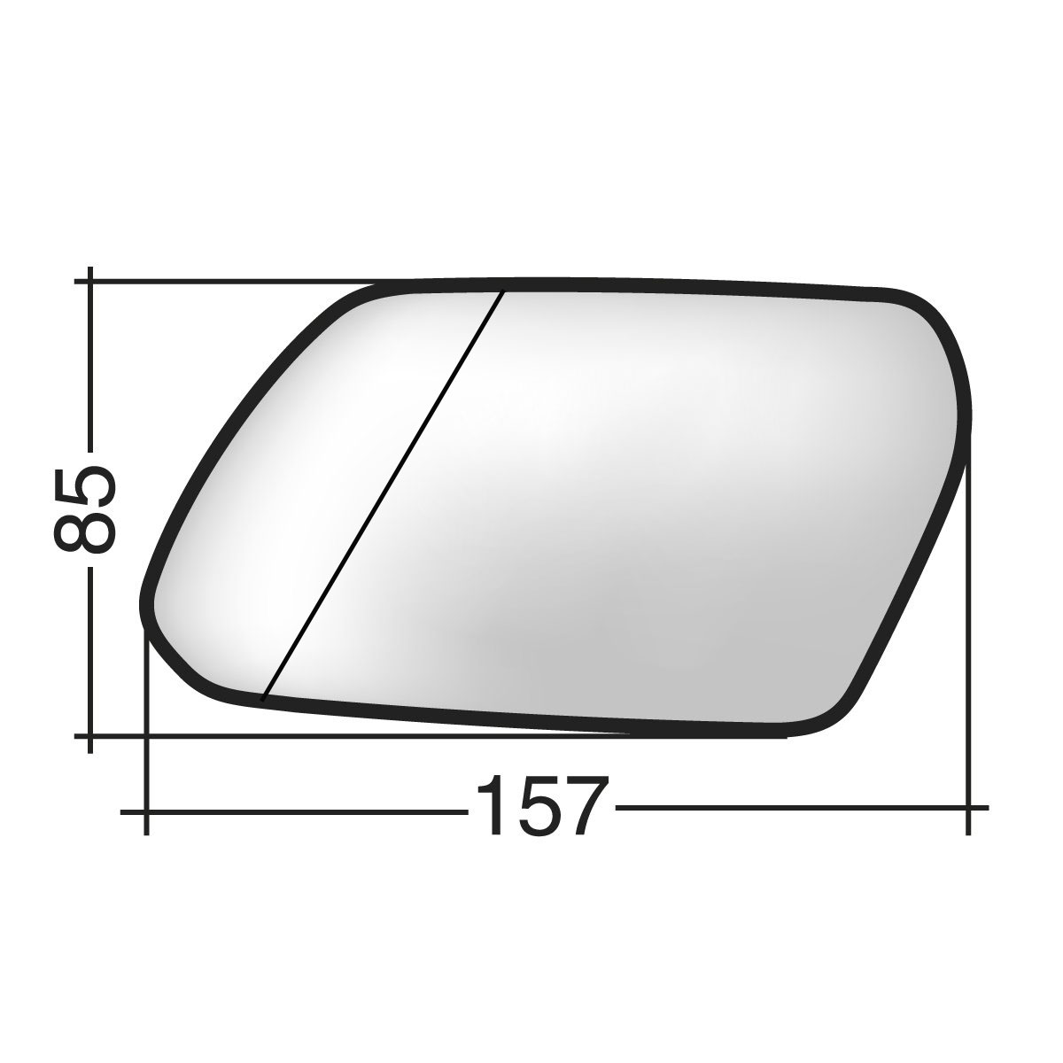 Αριστερό κρύσταλλο για Ford Mondeo