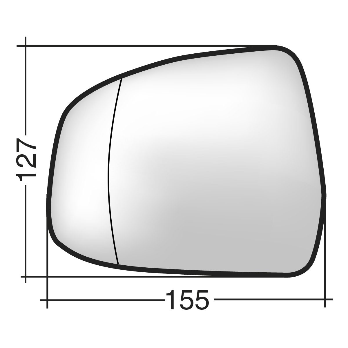 Αριστερό θερμ. κρύσταλλο για Ford Focus / Mondeo