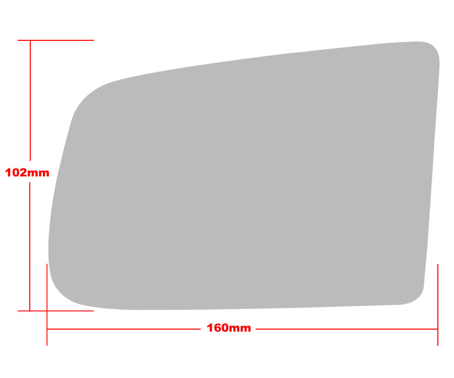 Αριστερό κρύσταλλο για Mazda 121