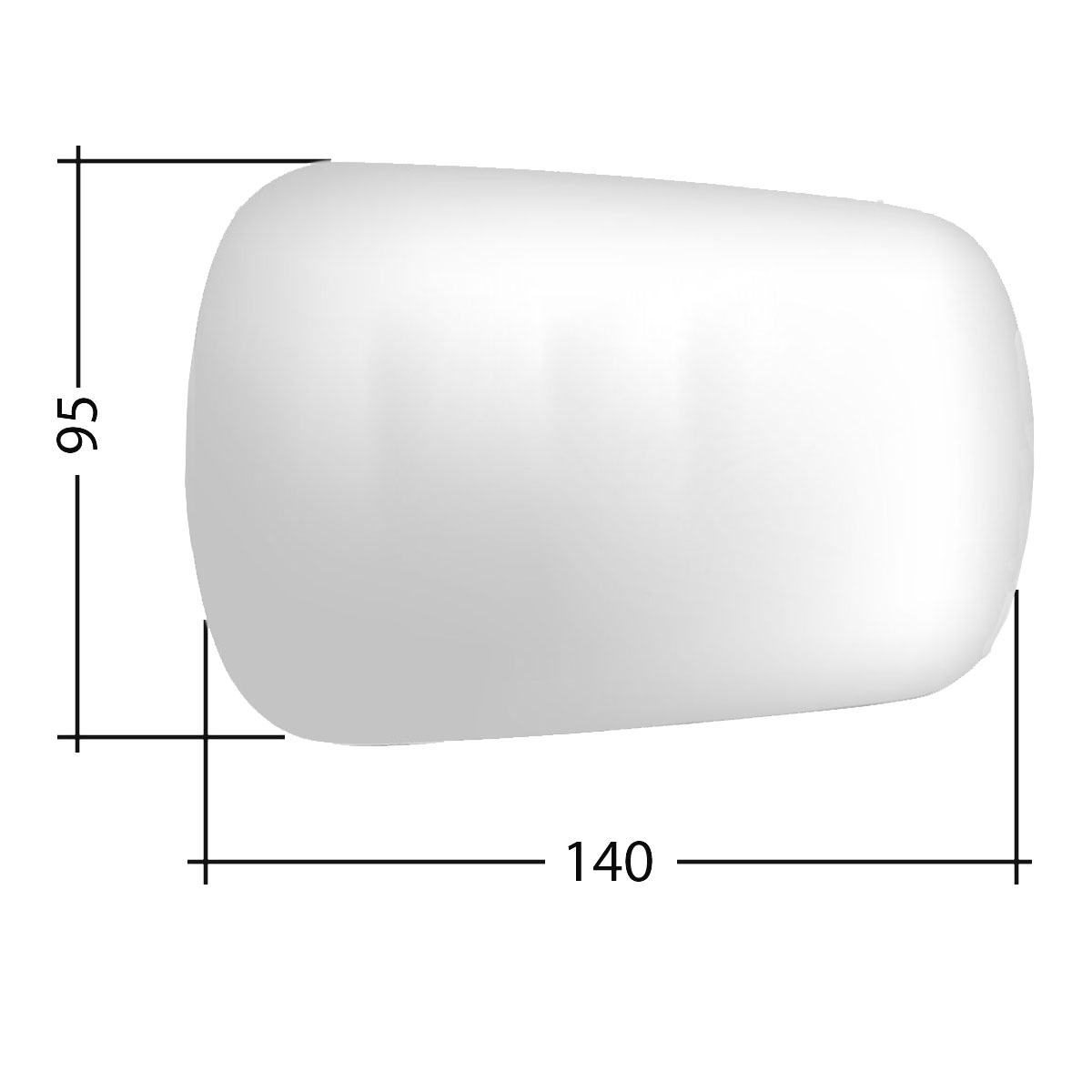 Δεξιό κρύσταλλο για Ford Fiesta /Fusion