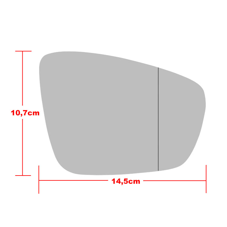Δεξιό θερμ. κρύσταλλο για Polo V / Mii / Citigo / Up