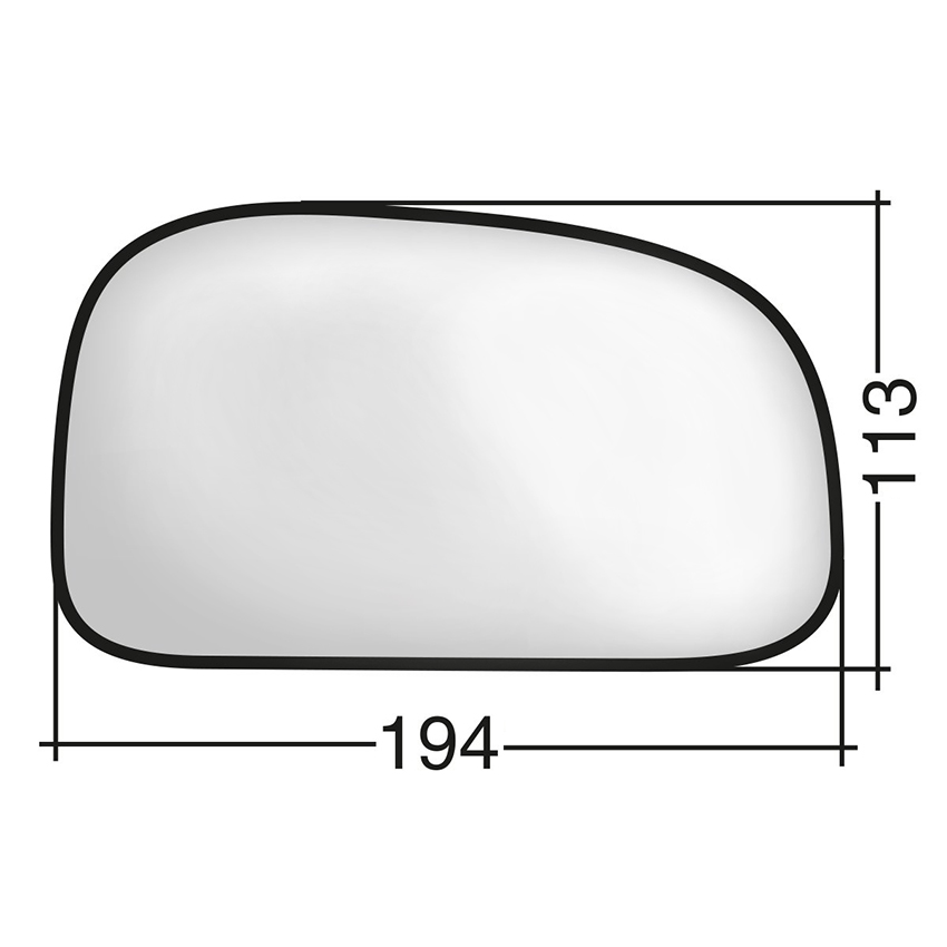 Δεξί κρύσταλλο για Hyundai Santa Fe I