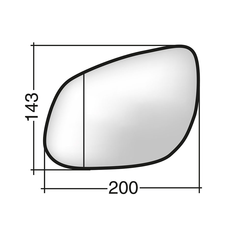Αριστερό κρύσταλλο για Porsche Cayenn