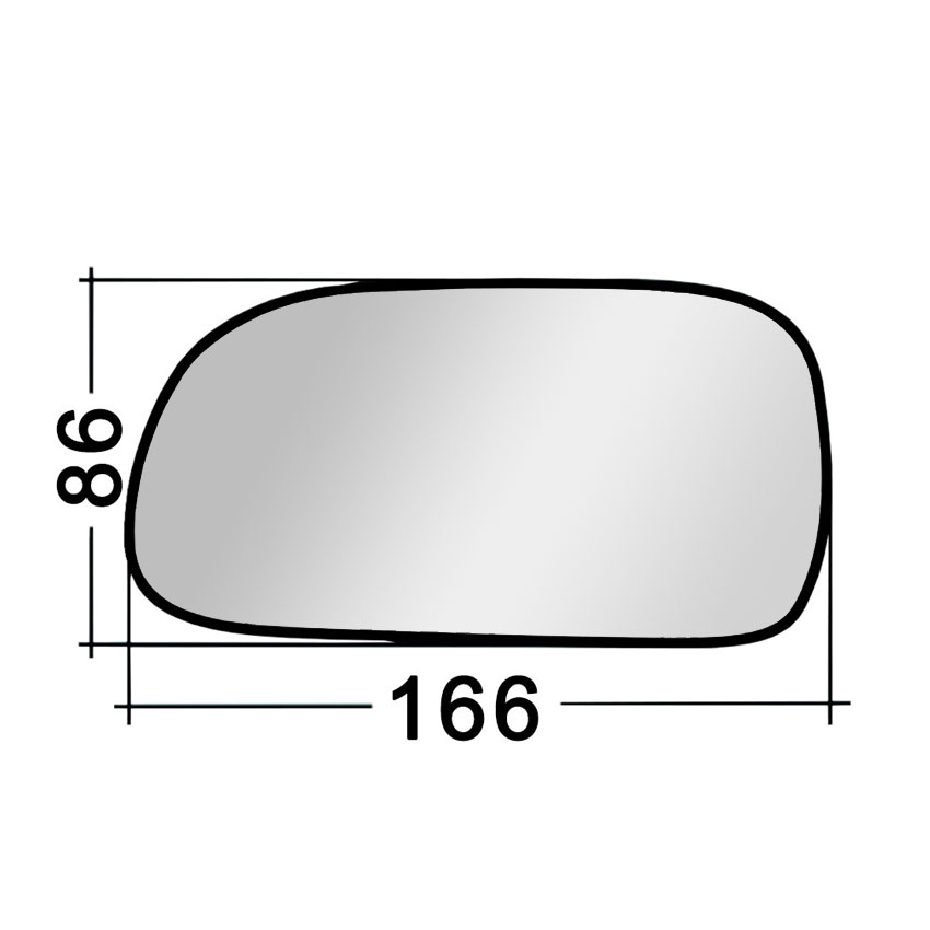 Αριστερό κρύσταλλο για Toyota Carina E (T19)