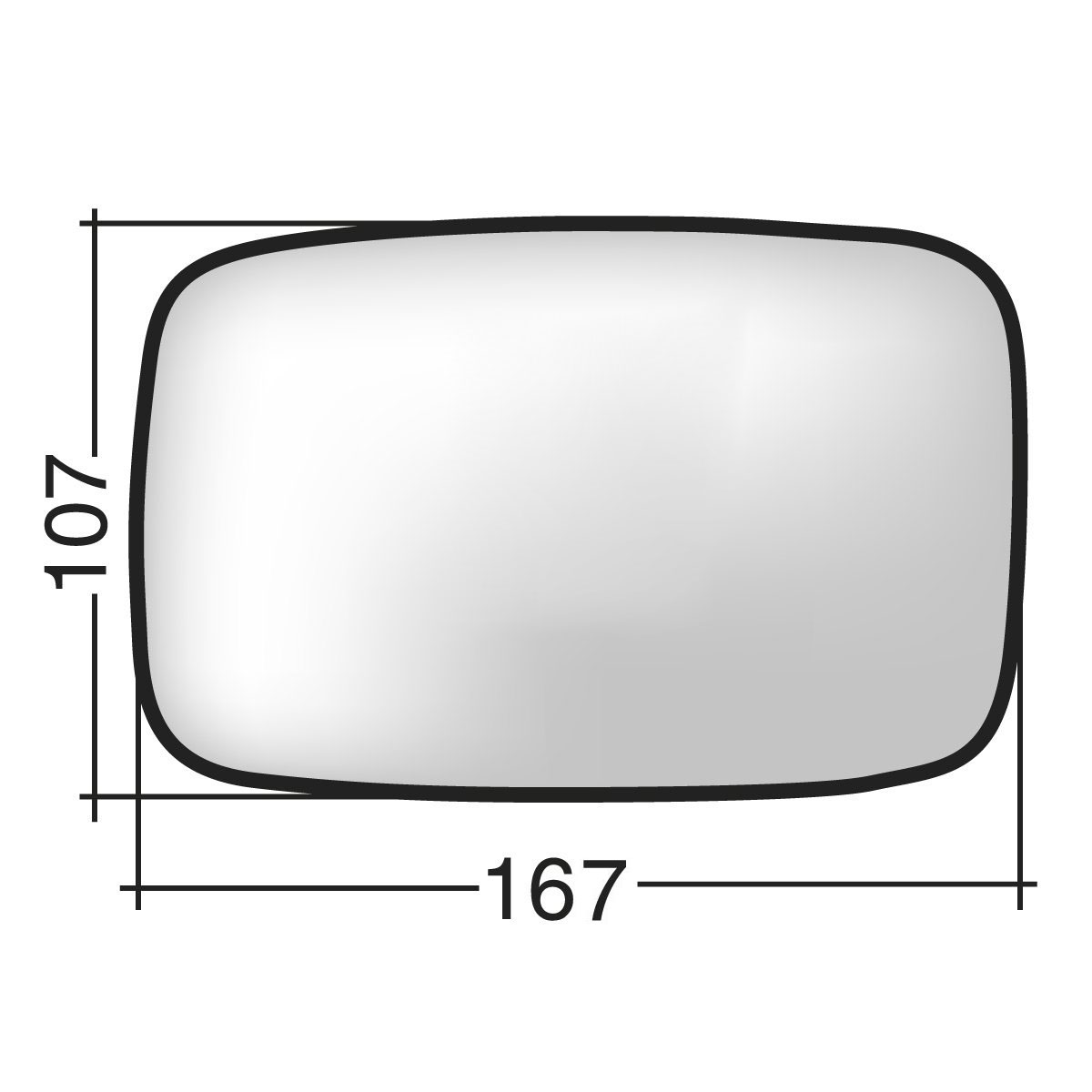 Αριστερό κρύσταλλο για Ford Escort /Orion