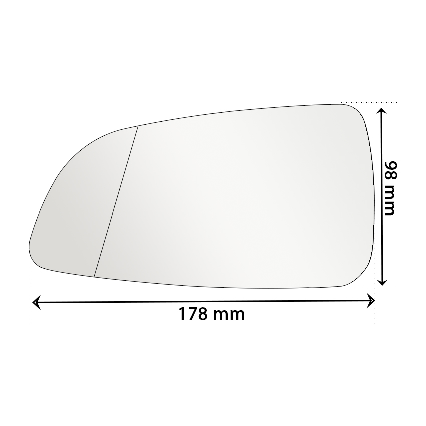 Αριστερό κρύσταλλο για Opel Astra (H)