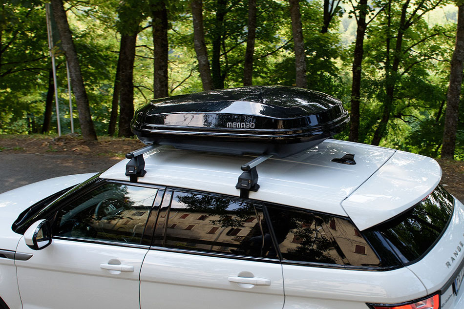 Μπαγκαζιέρα οροφής Menabo Diamond 450 Duo μαύρη γυαλιστερή