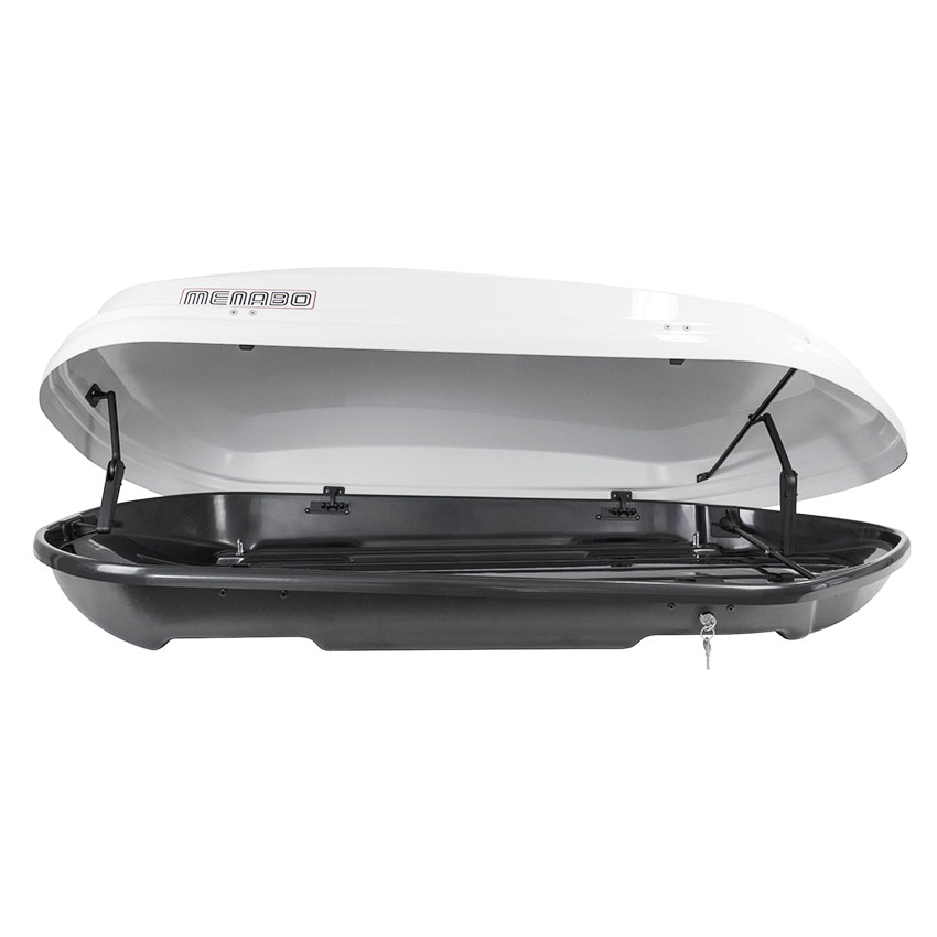 Μπαγκαζιέρα οροφής Menabo Diamond 450 λευκή γυαλιστερή