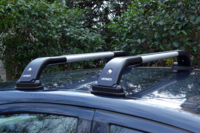 Μπάρες οροφής αλουμινίου μαύρες Hermes GS2 85cm