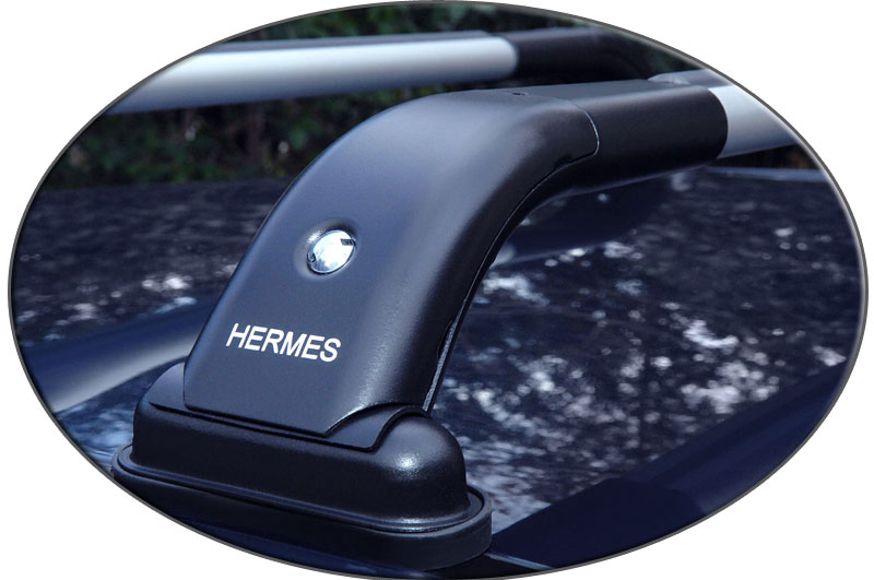 Μπάρες οροφής αλουμινίου μαύρες Hermes GS2 85cm